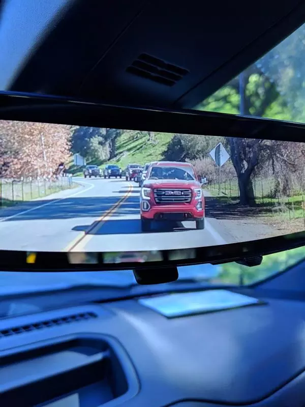 rear camera mirror in gmc sierra at4