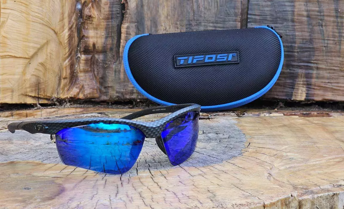 tifosi fishing sunglasses on stump