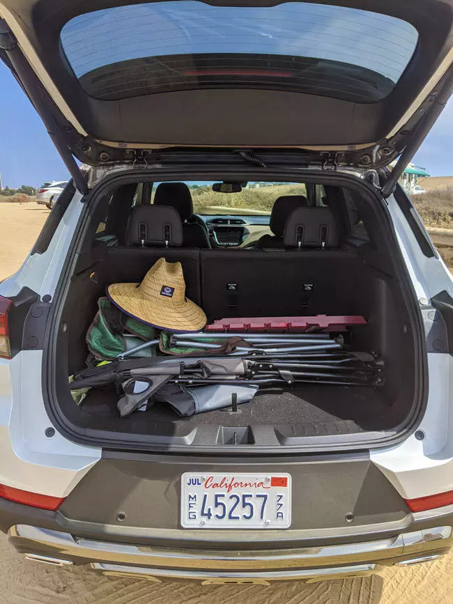 trunk space in trailblazer