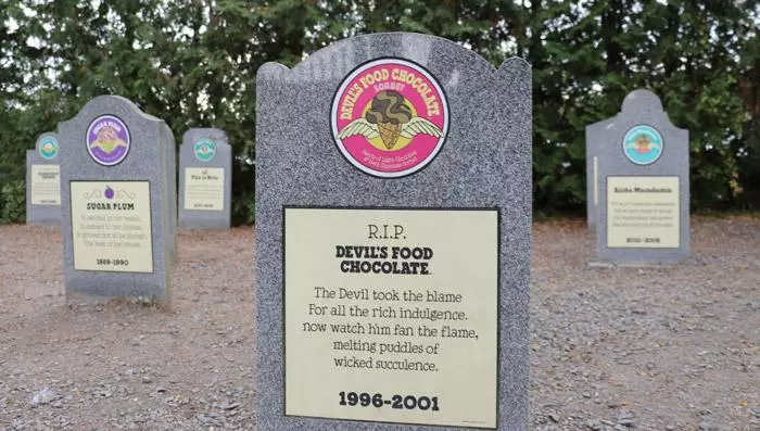 flavor graveyard at ben and jerrys