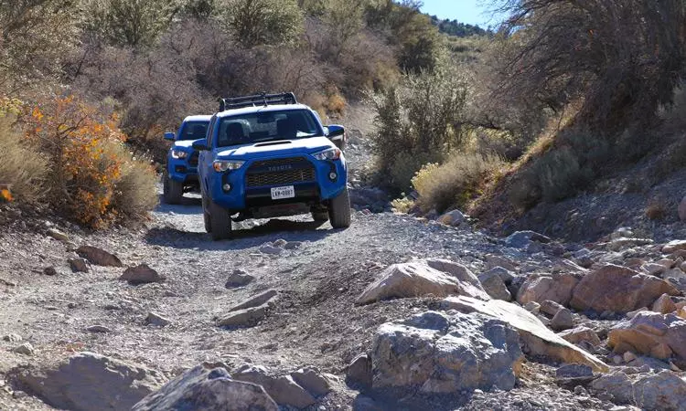 toyota 4runner trd pro on trail