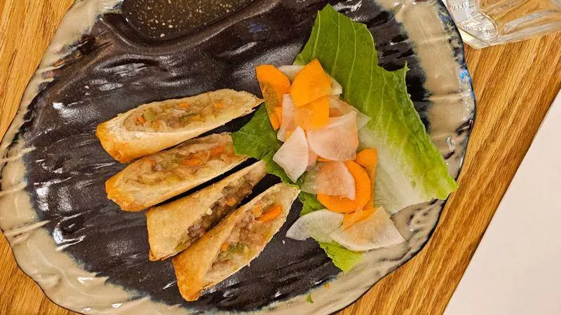 pork spring rolls