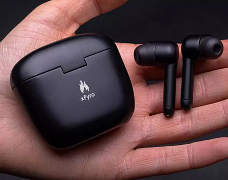 xfyro anc pro earbuds in hand