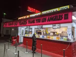 world famous pink's hot dog