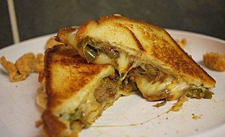 Chili Grilled Cheese Sandwich