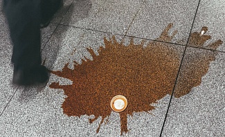 Coffee stains can be a challenge to remove