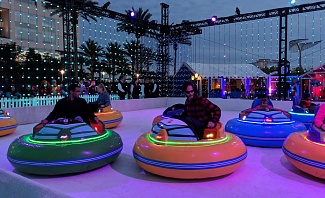 Ice Bumper Cars at Holiday By the Bay