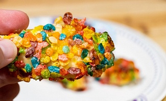 Baked Crunchy Rainbow Chicken Tenders Recipe