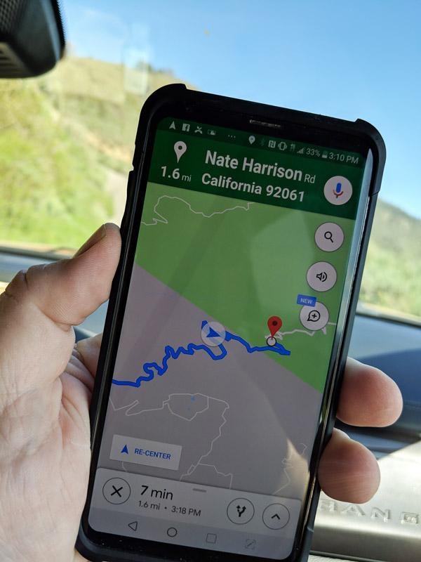nate harrison road valley center san diego california