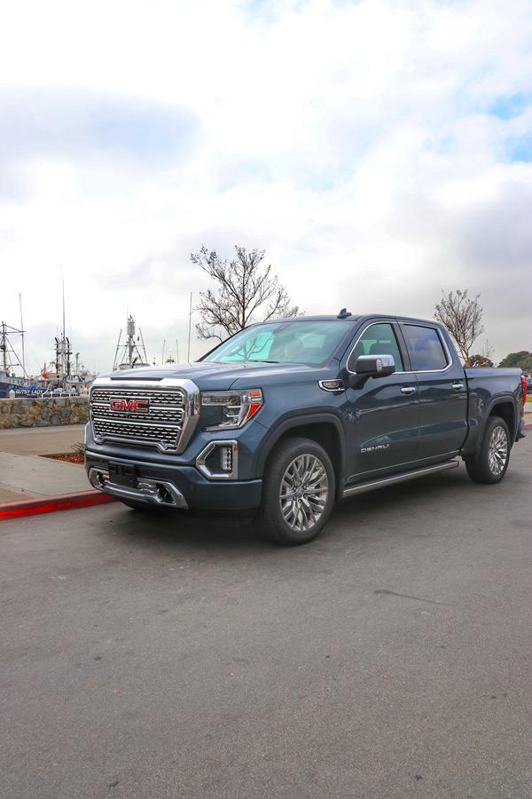 2019 gmc sierra denali on trail