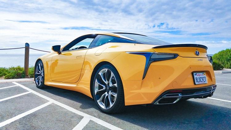 lexus lc 500 at cabrillo national monument in san diego