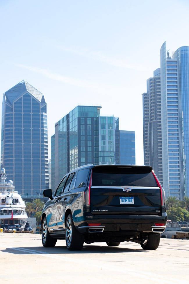 cadillac escalade with atessa iv super yacht