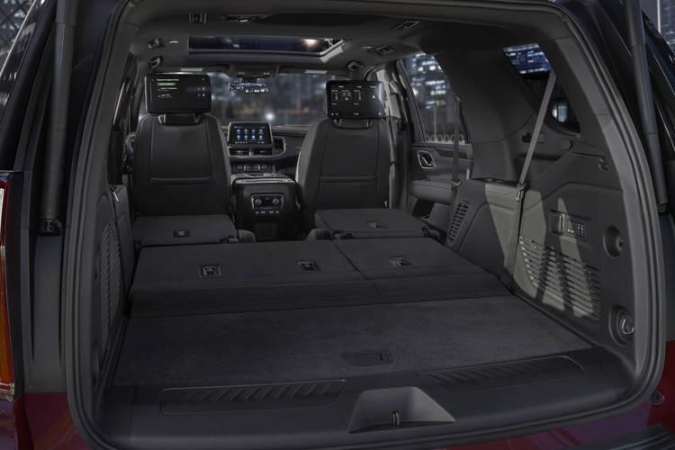 2021 chevrolet tahoe interior cargo space with seats down