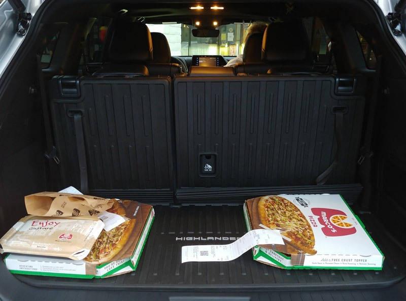 picking up pizza