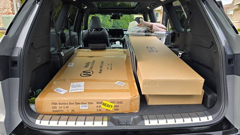lexus tx moving stuff