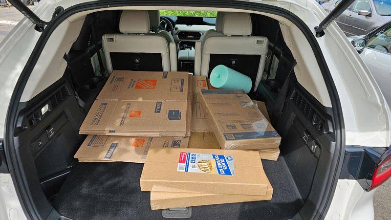 cx 90 cargo space second row