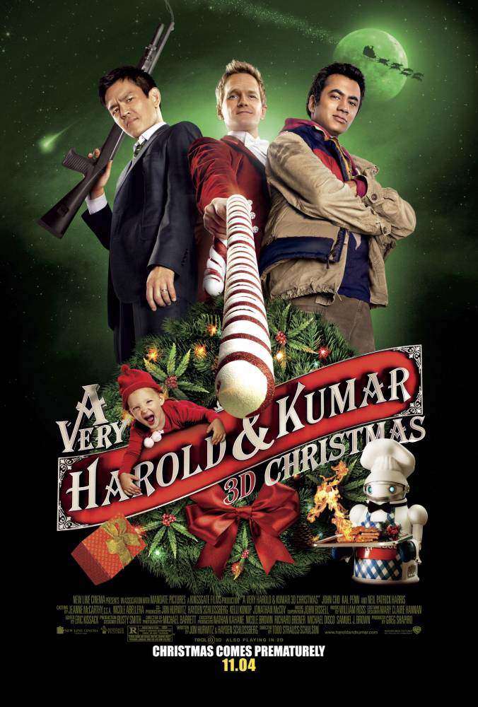 a very harold and kumar christmas movie poster