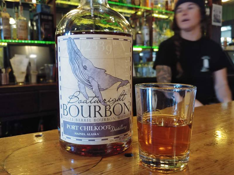 port chilkoot bourbon whiskey in skagway alaska