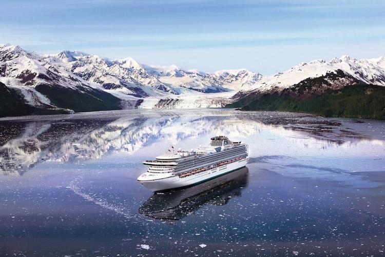 Princess Cruise Ship In Glacier Bay Alaska