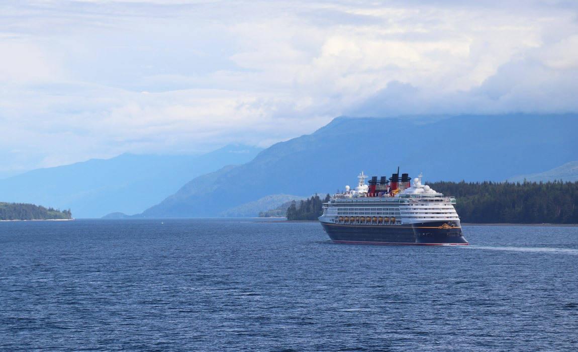 Disney Wonder cruising in Alaska