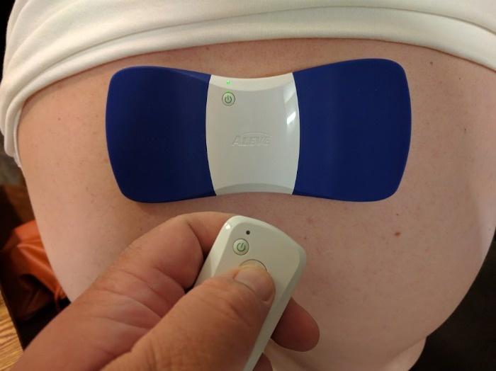 aleve tens unit on skin