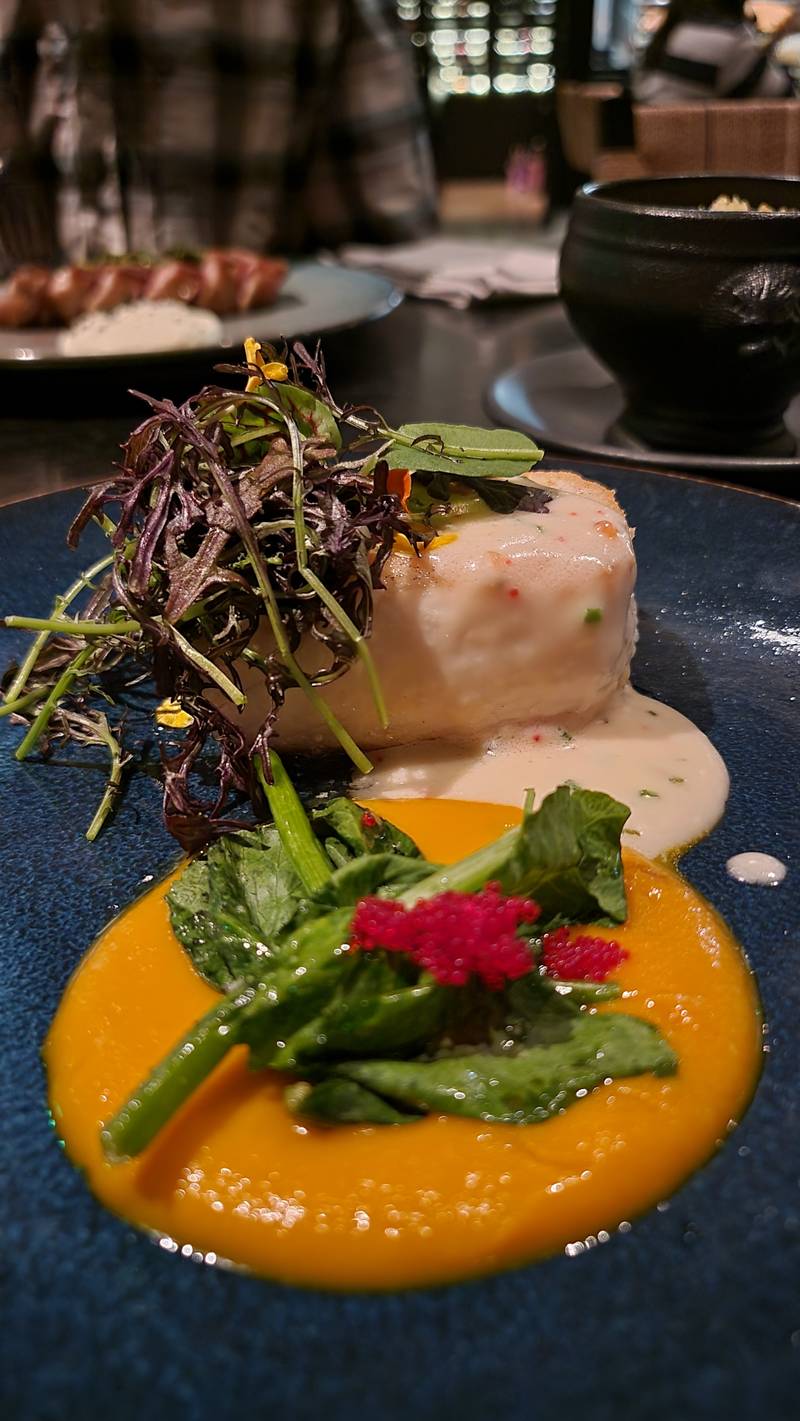 Halibut at Vega restaurant