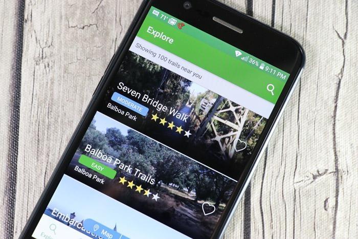 all trails mobile app for walking hiking trails