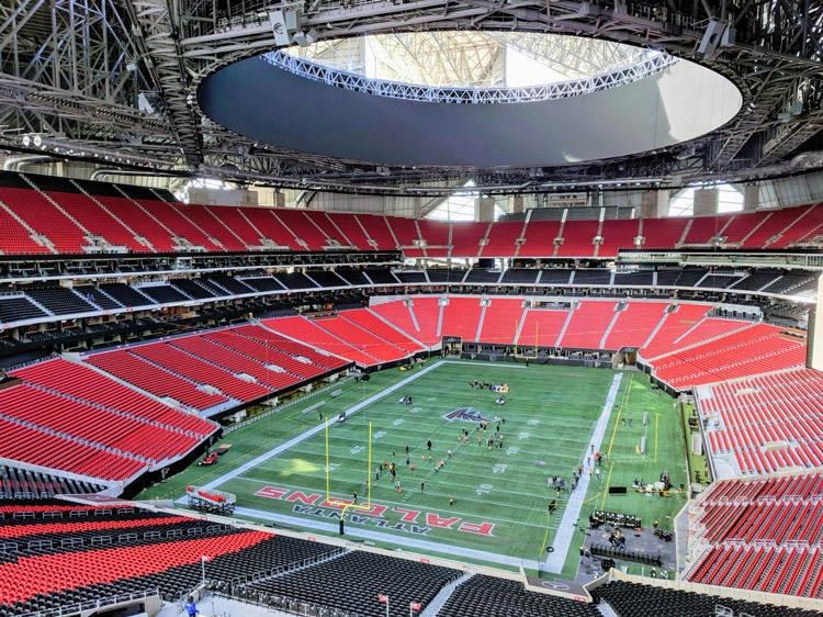 atlanta mercedesbenz stadium interior