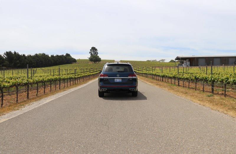 vw atlas in vineyard