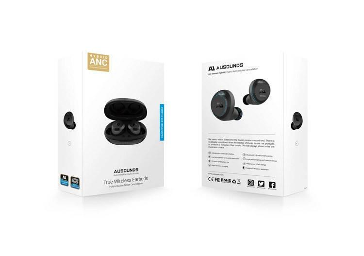 au sounds hybrid earbuds box