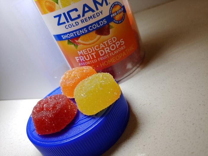 zicam medicated fruit drops closeup