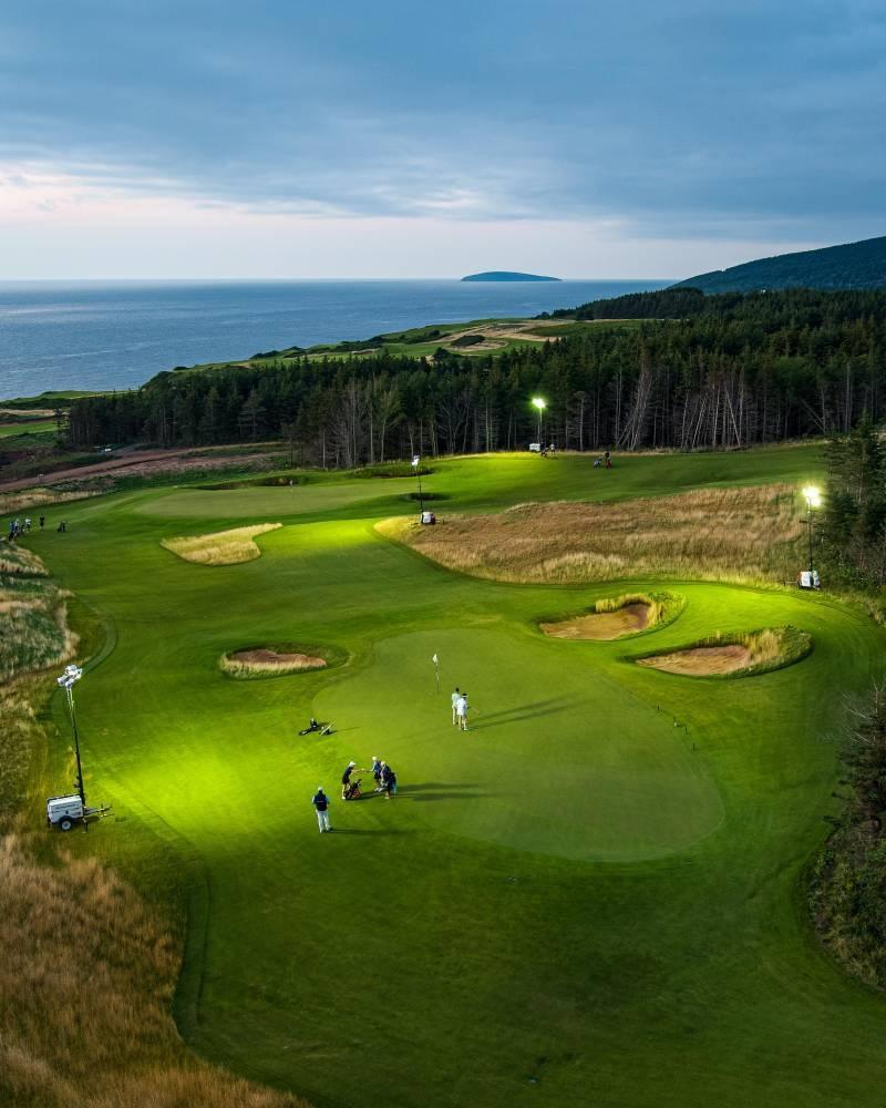 Cabot Cape Breton hole 1 green