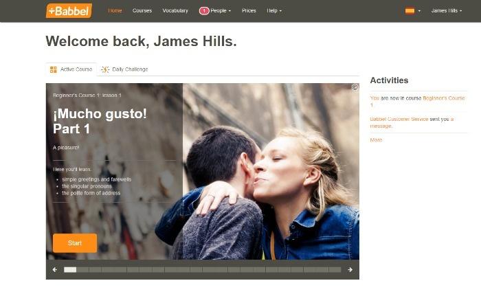 babbel starting spanish