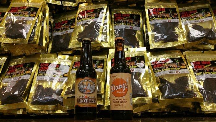 jerky and soda