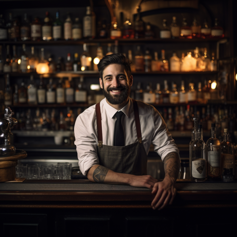 bartender cocktail bar