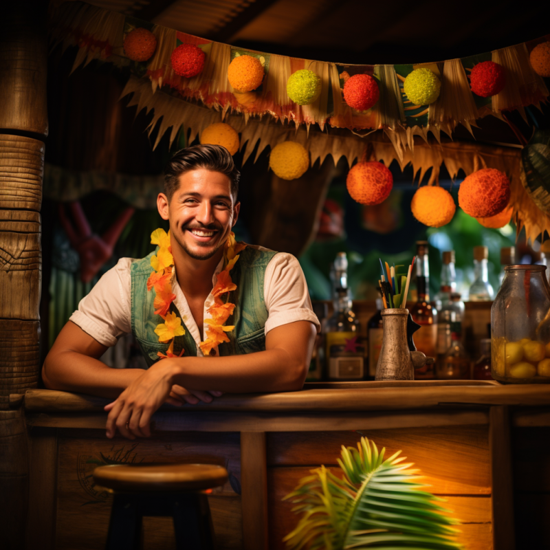 tiki bar bartender