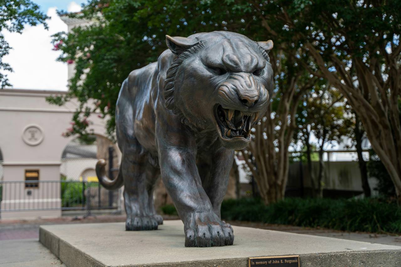 LSU Mascot statue in Baton Rouge, Lousiana