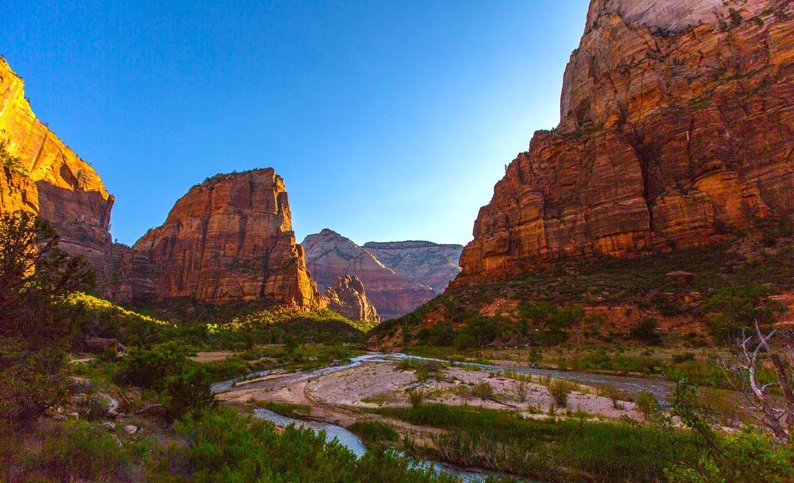 Seven beautiful hiking trails including this one - Angle's Landing in Zion National Park, Utah