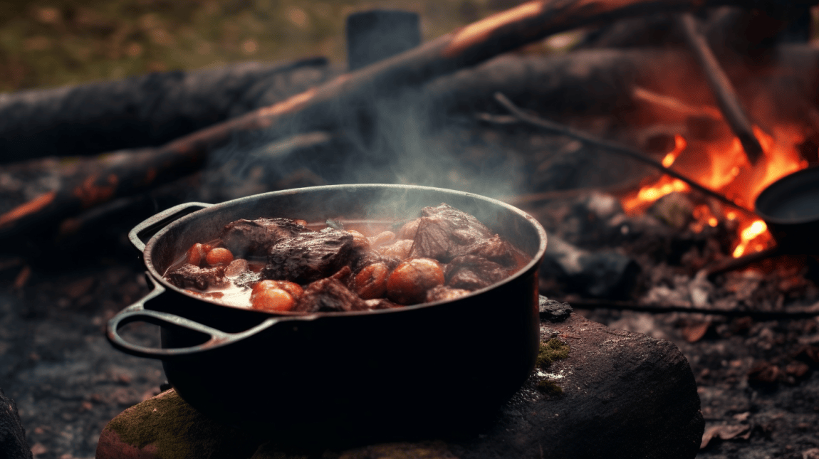 eating beaver stew