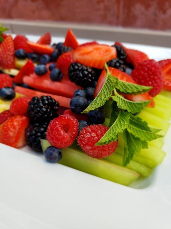 fresh fruit plate for breakfast bernardus lodge carmel valley california