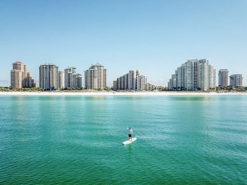 Aerial of Sandestin Golf and Beach Resort on Florida's Emerald Coast