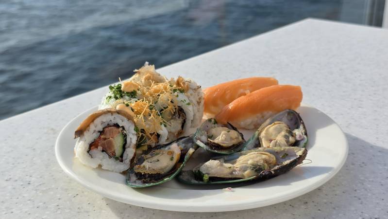 seafood plate on viking octantis