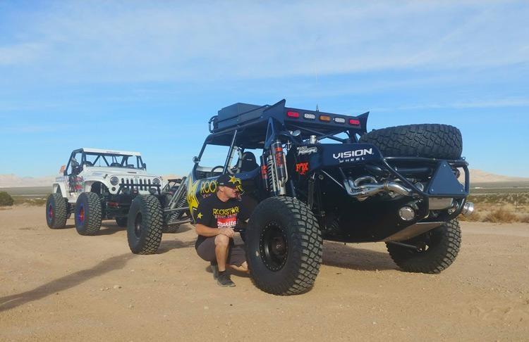 rob maccachren testing tires on prerunner