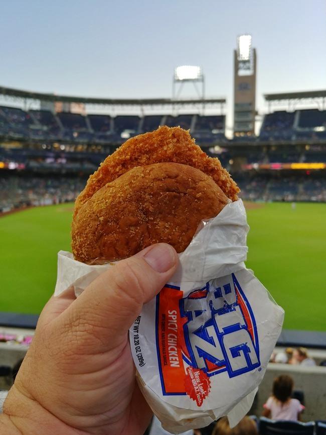 big az spicy chicken sandwich at ball park