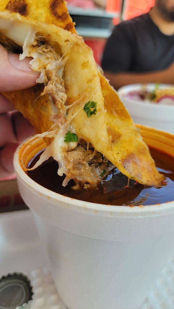 dunking birria taco birria kings