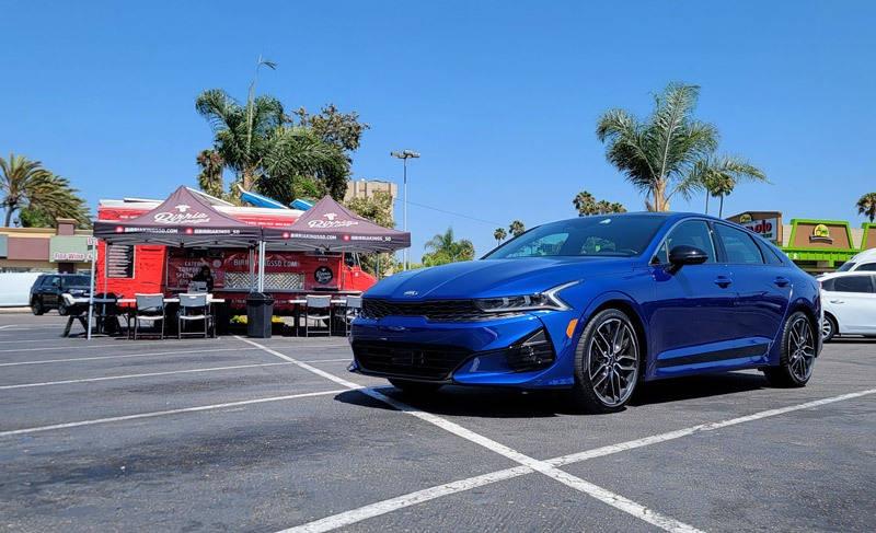 k5 gt kia in font of birria kings chula vista