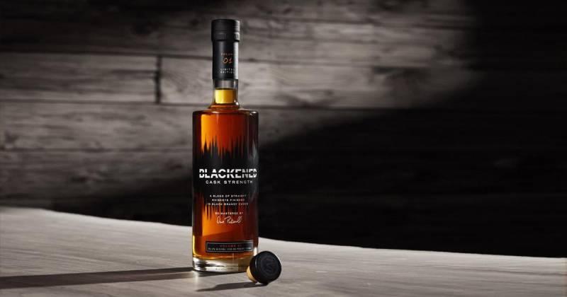 cask strength bottle of BLACKENED whiskey