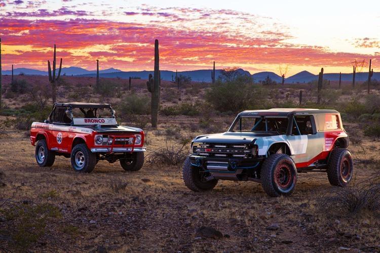 ford bronco r 2020 with 1969 baja truck