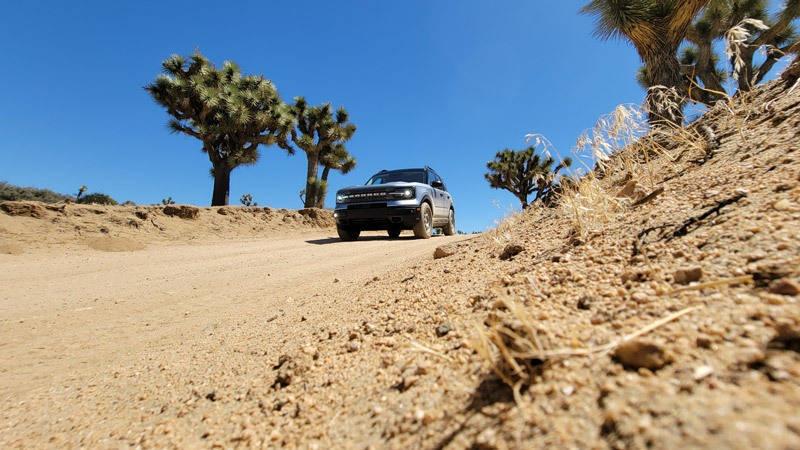 bronco sport on trail joshua trees