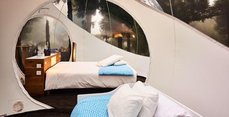 inside bubble room